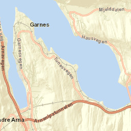 Indre Arna Street Map