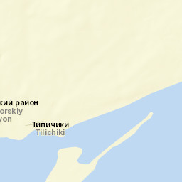 Tilichiki Street Map