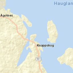 Knappskog Street Map
