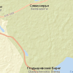 Semiozerje Street Map