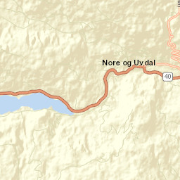 Nore og Uvdal Street Map