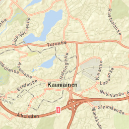 Kauniainen Street Map
