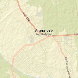 Agalatovo Street Map
