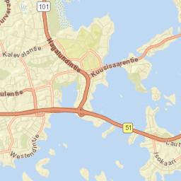 Lauttasaari Street Map