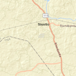Siuntio Street Map