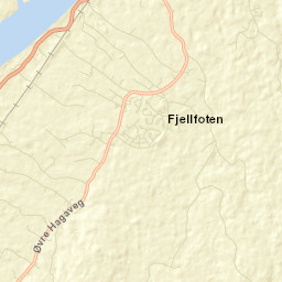 Fjellfoten Street Map