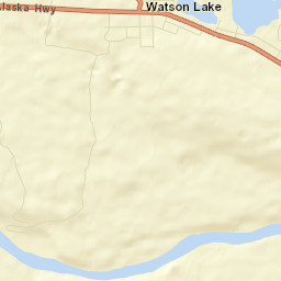Watson Lake Street Map
