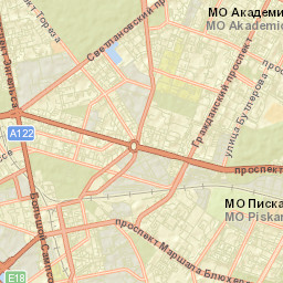 Kushelevka Street Map