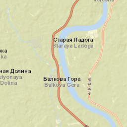 Staraya Ladoga Street Map