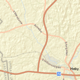 Heby Street Map