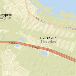 Sinyavino Street Map