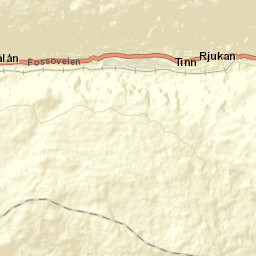Rjukan Street Map