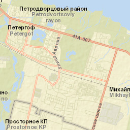 Peterhof Street Map