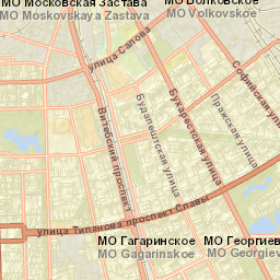 Kupchino Street Map
