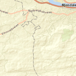 Nedre Eiker Street Map