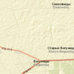 Begunitsy Street Map