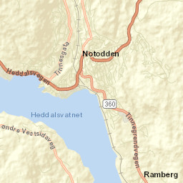 Notodden Street Map