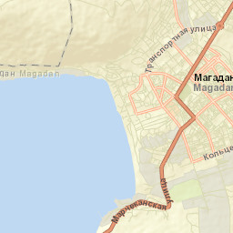 Magadan Street Map