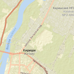 Kirishi Street Map