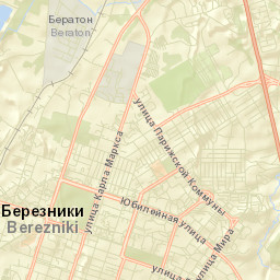Berezniki Street Map