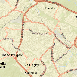 Tensta Street Map