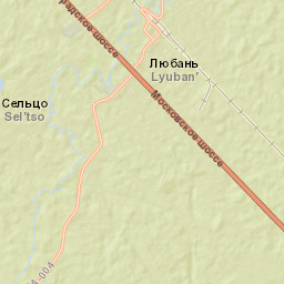 Lyuban’ Street Map