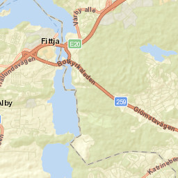 Fittja Street Map