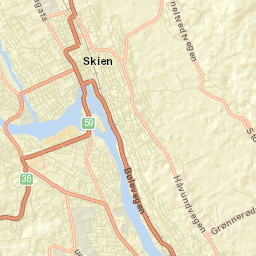 Skien Street Map