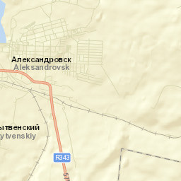 Aleksandrovsk Street Map