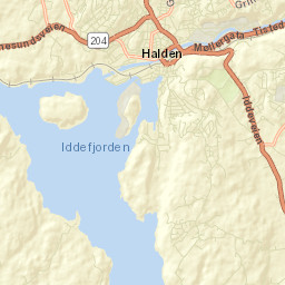 Halden Street Map