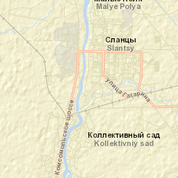 Slantsy Street Map