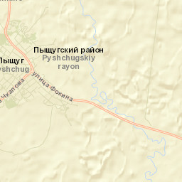 Pyshchug Street Map