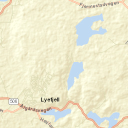 Lyefjell Street Map