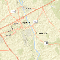 Jõgeva Street Map