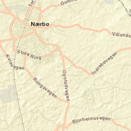 Nærbø Street Map