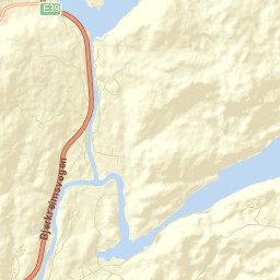 Bjerkreim Street Map