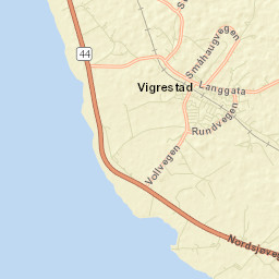 Vigrestad Street Map