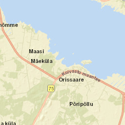 Orissaare Street Map