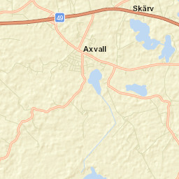 Axvall Street Map