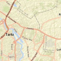 Tartu Street Map