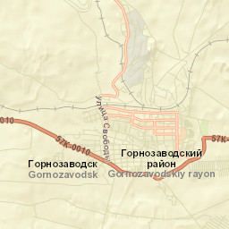 Gornozavodsk Street Map