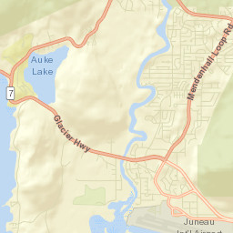 Mendenhall Valley Alaska Street Map