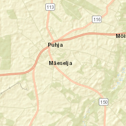 Puhja Street Map