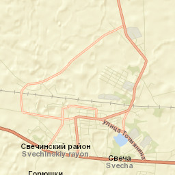 Svecha Street Map