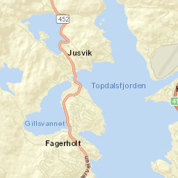 Justvik Street Map