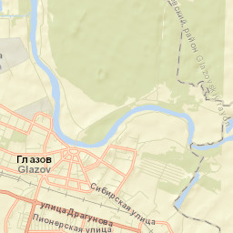 Glazov Street Map