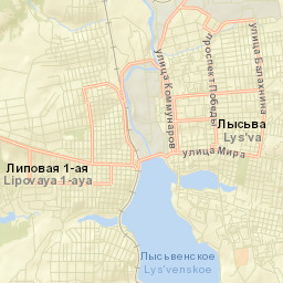 Lys’va Street Map