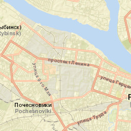 Rybinsk Street Map