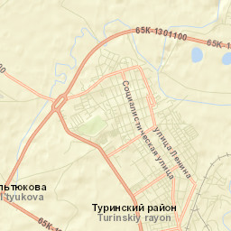 Turinsk Street Map