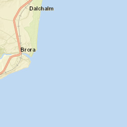 Brora Street Map
